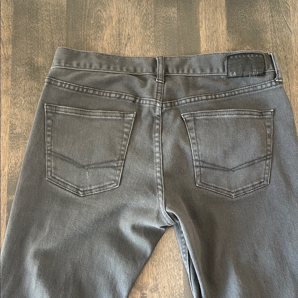 Bullhead Skinny Jeans Dillon Gray LA Denim Co 32 30 Men's Cotton Spandex - Picture 4 of 14